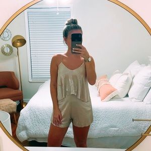 Gold romper! NWOT
